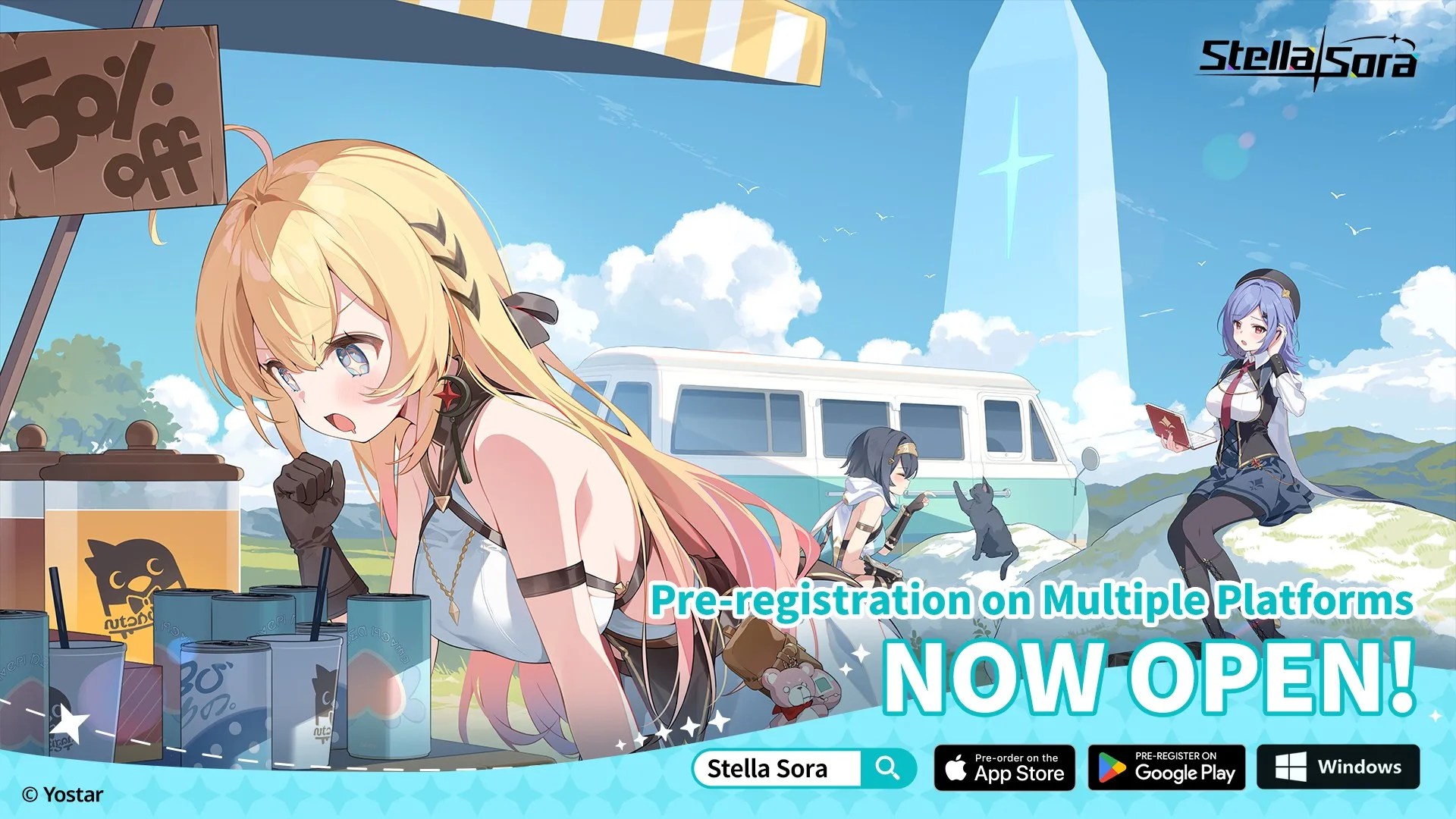 หน้าจอการลงทะเบียนล่วงหน้า Stella Sora บน Google Play Store