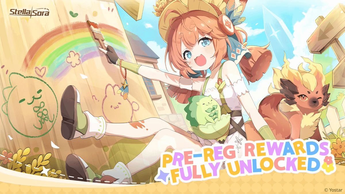 Stella Sora pre-registration rewards showcase